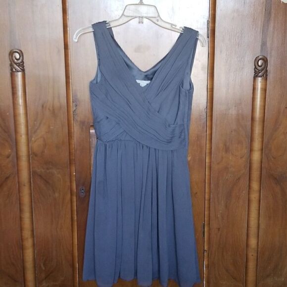 H and M Grey Sleeveless Cocktail Dress - Picture 1 of 5